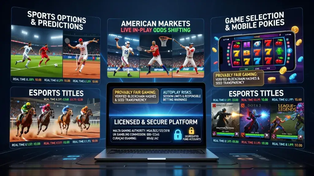 Online Betting and Crypto Casino Safety Guide: Sports Options, Game Selection, Mobile Pokies, Predictions, Support, Provably Fair Gaming and Autoplay Risks
