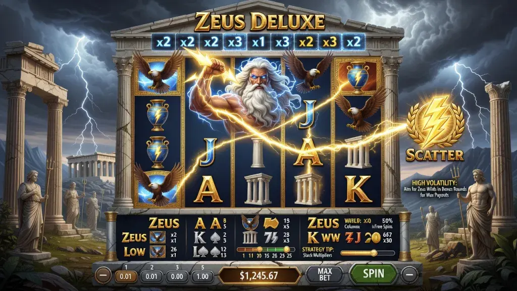 Zeus Deluxe Gameplay Guide: How to Play, Master of Olympus Tips, Tutorial, and Strategy Guide