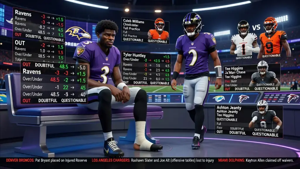 NFL Injury Reports Reshape Week 5 Betting Landscape Across the League