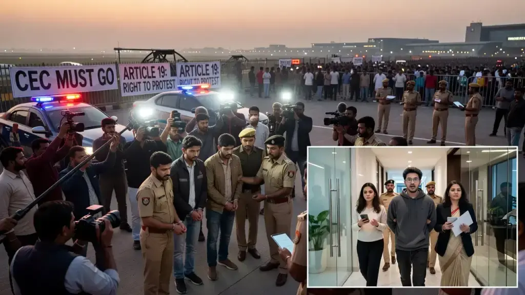 Delhi Detains Protest Organizers Ahead of CEC Resignation March
